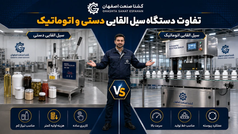تفاوت دستگاه سیل القایی دستی و اتوماتیک